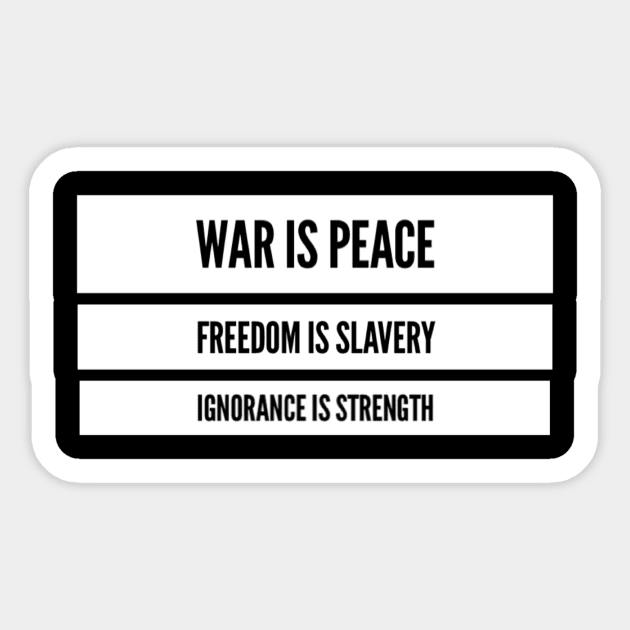 War is peace Sticker by MADMIKE CLOTHING